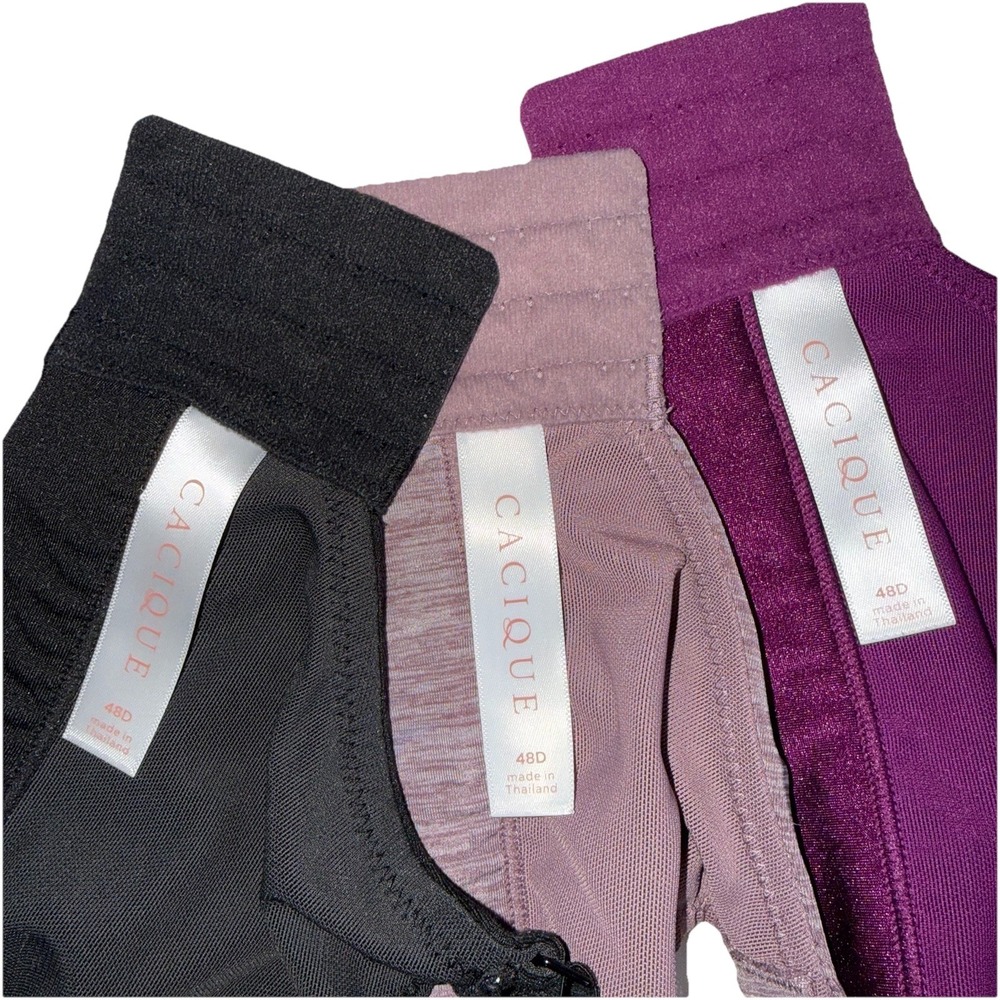 Cacique Full Coverage Wireless Bra Bundle Size 48d - image 2